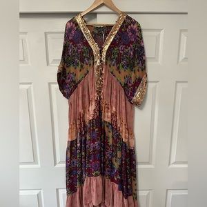 Free People Rare Floral Dress with Sequin